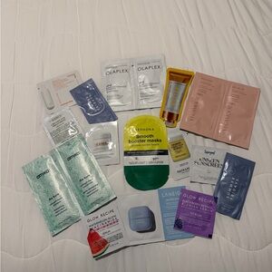 Travel size hair and skincare